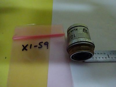 MIKROSKOPTEIL OBJEKTIV AO AMERICAN 10X PLAN ACHRO OPTICS AS IS BIN#X1-59