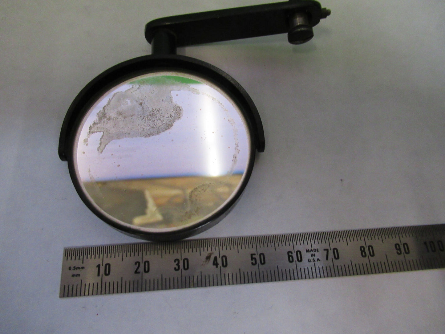 For Parts BAUSH LOMB ANTIQUE MIRROR OPTICS MICROSCOPE PART AS PICTURED G8-A-15