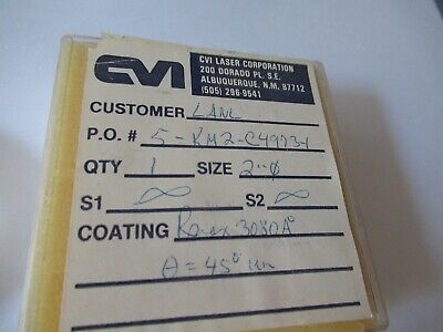 CVI OPTICAL LENS FLAT LASER OPTICS AS PICTURED &19-B-26