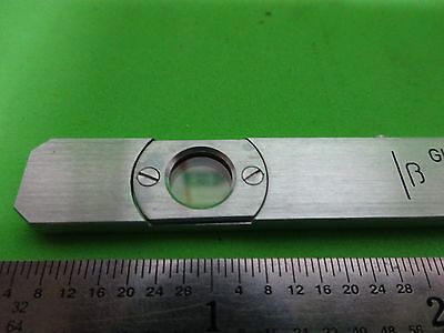 MICROSCOPE PART SLIDE QUARTER WAVE GLIMMER MICA OPTICS #36-FT-8