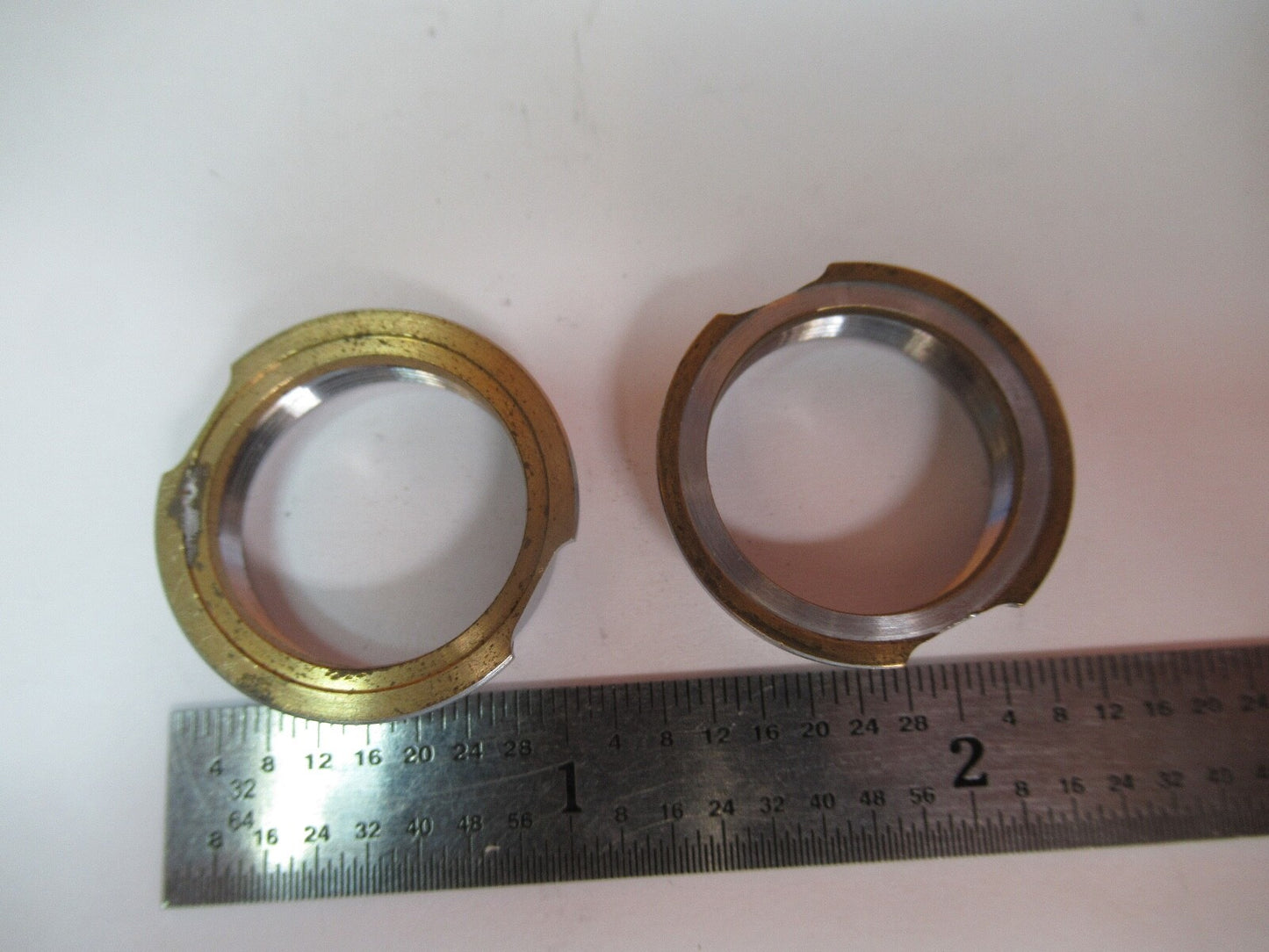 ERNST LEITZ DEUTSCHLAND LOS 2 OHRRINGADAPTER MIKROSKOPTEIL wie abgebildet A2-A-40