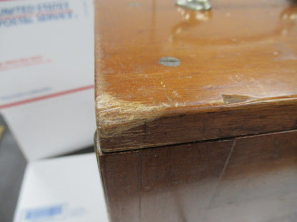 ANTIQUE WOOD CABINET EMPTY CARL ZEISS  1900's without key  MICROSCOPE PART TA-5
