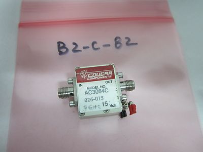 COUGAR COMPONENTS 3 GHz AMPLIFIER AC3064C 18 dB gain RF FREQUENCY BIN#B2-C-82