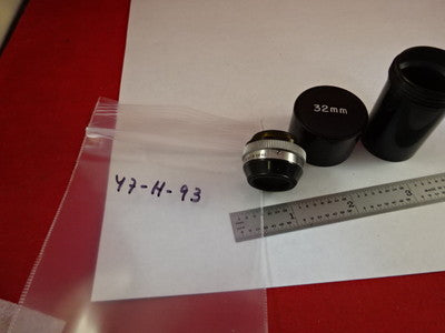Microscope Part Tessar Bausch & Lomb Objective Lens 32 mm Optics