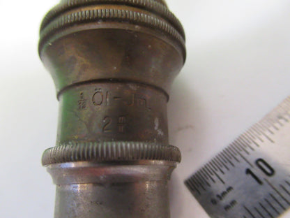 ANTIQUE GERMAN OBJECTIVE BUSCH LENS OPTICS MICROSCOPE PART AS PICTURED T8-B-43
