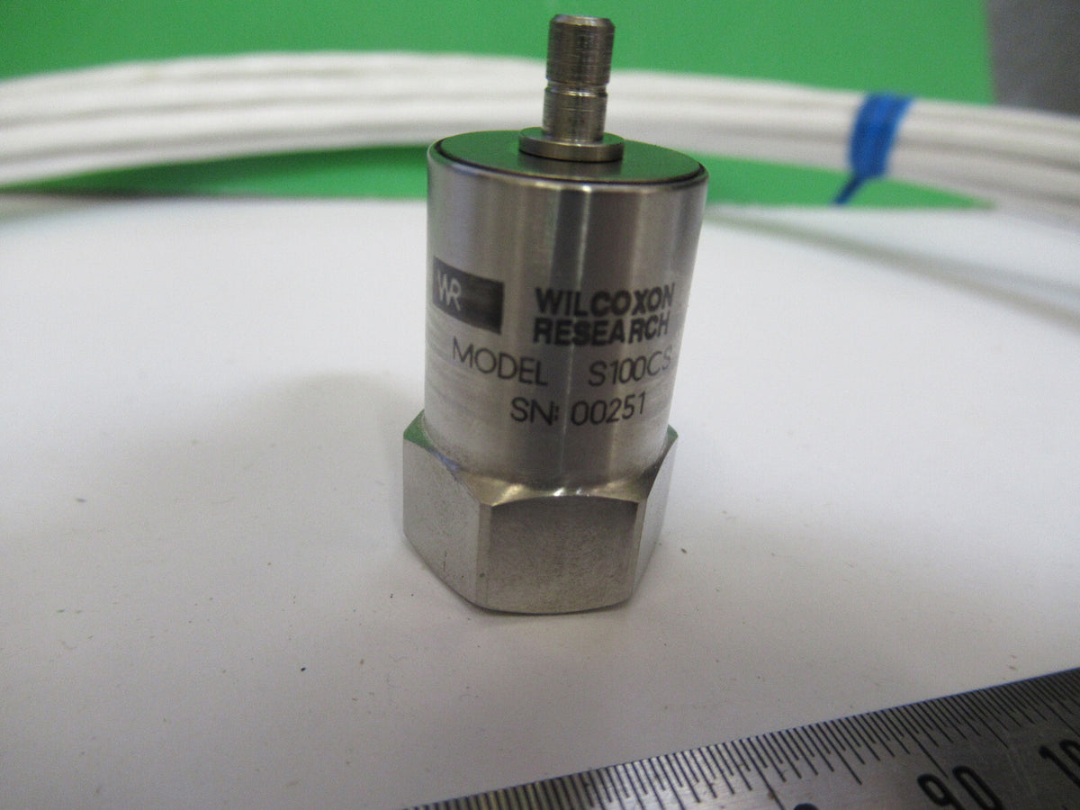 WILCOXON S100CS INDUSTRIAL VIBRATION ACCELEROMETER SENSOR AS PICTURED X4-A-70