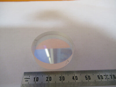OPTICAL FLAT ORIEL COATED LENS LASER OPTICS AS PICTURED R5-A-78