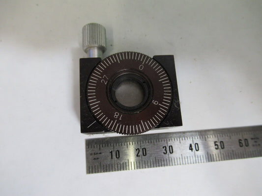 OPTICAL NEWPORT ROTABLE LENS HOLDER ASSEMBLY LASER OPTICS  AS PICTURED W1-B-12
