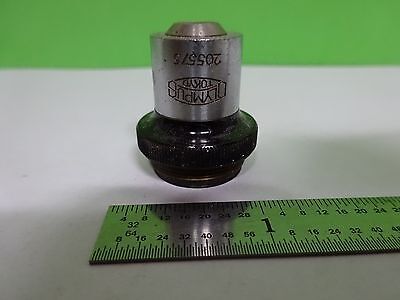 FOR PARTS MICROSCOPE OLYMPUS M10 OBJECTIVE  JAPAN OPTICS BIN#K1-M-24