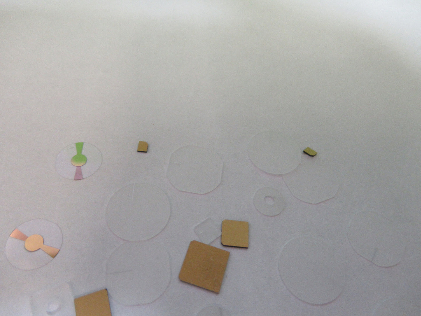 Lot Blanks Piezoelectric Quartz Crystal X-y-cut Gold Coated Piezo Sensor