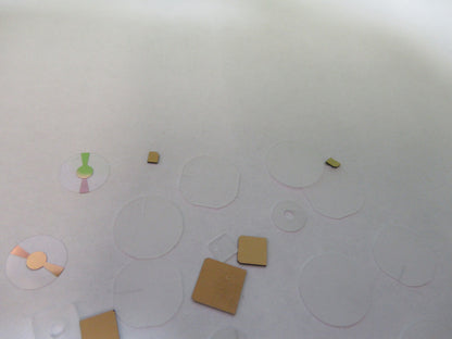 Lot Blanks Piezoelectric Quartz Crystal X-y-cut Gold Coated Piezo Sensor