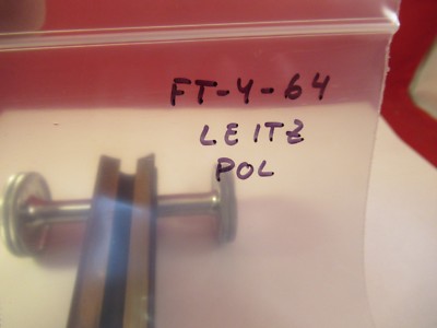 LEITZ WETZLAR GERMANY POL STAGE MICROMETER MICROSCOPE PART AS PICTURED &FT-4-64