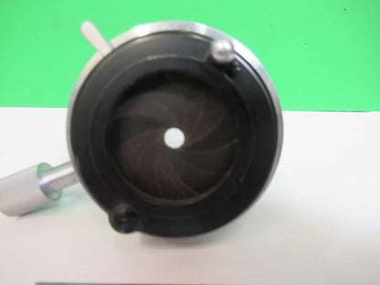 ERNST LEITZ WETZLAR CONDENSER + IRIS MICROSCOPE PART AS PICTURED &Z5-A-07