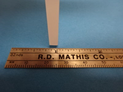 MICROSCOPE PART OPTICAL SQUARE GLASS STAGE OPTICS AS IS  #90-64
