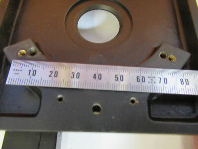 Unitron Japan Xy Stage Brass Heavy Table Microscope Part