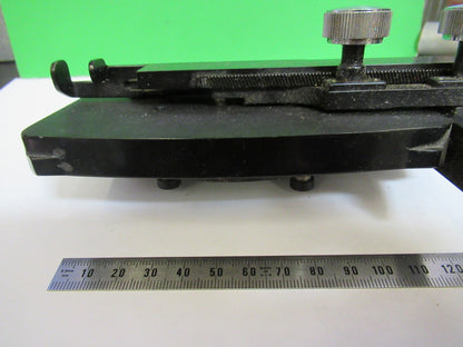 SPENCER AO XY STAGE TABLE CLIPS ANTIQUE MICROSCOPE PART as pic T6-A-69