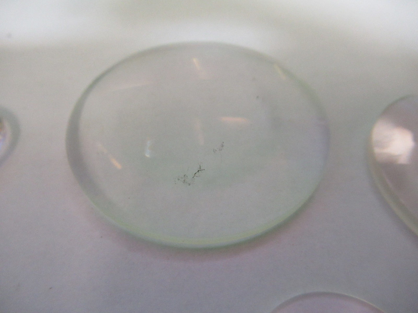 OPTICAL MICROSCOPE LOT LENSES CONVEX CONCAVE OPTICS AS PICTURED T5-A-83