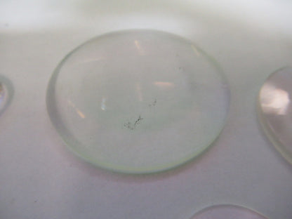 OPTICAL MICROSCOPE LOT LENSES CONVEX CONCAVE OPTICS AS PICTURED T5-A-83