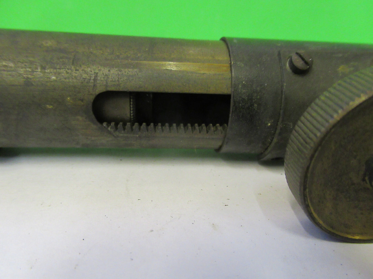 Antique Brass Stage Tubus Unknown Rare Telescope Part
