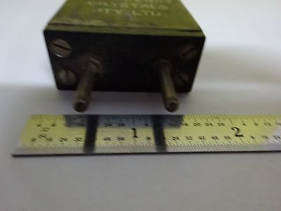 ANTIQUE QUARTZ RADIO CRYSTAL AUSTRALIA FREQUENCY CONTROL #W7-41