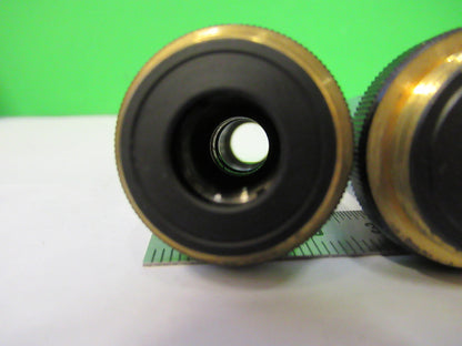 OLYMPUS JAPAN LOT OBJECTIVES 10X 20X 40X MICROSCOPE PART AS PICTURED 82-A-65
