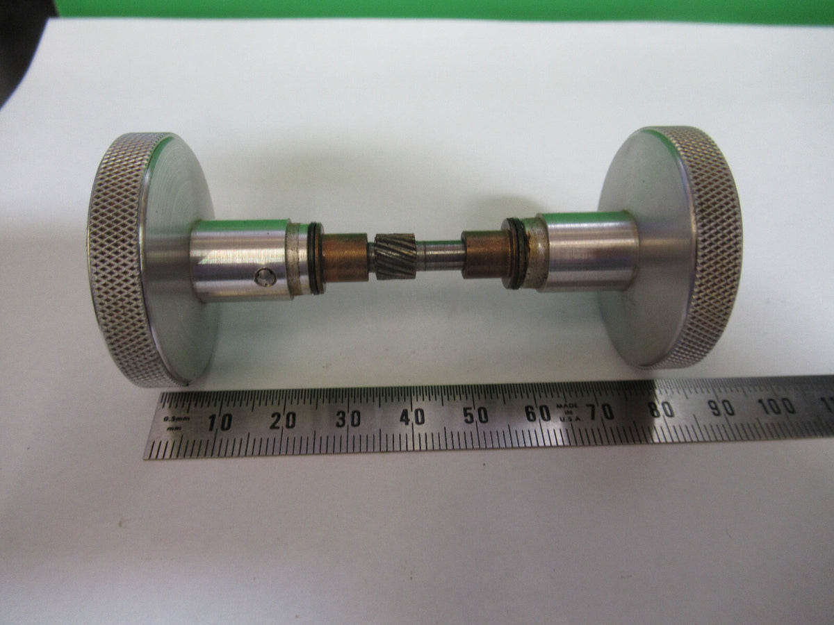 SET of KNOBS for AO SPENCER BUFFALO MICROSCOPE PART AS PICTURED H9-A-20