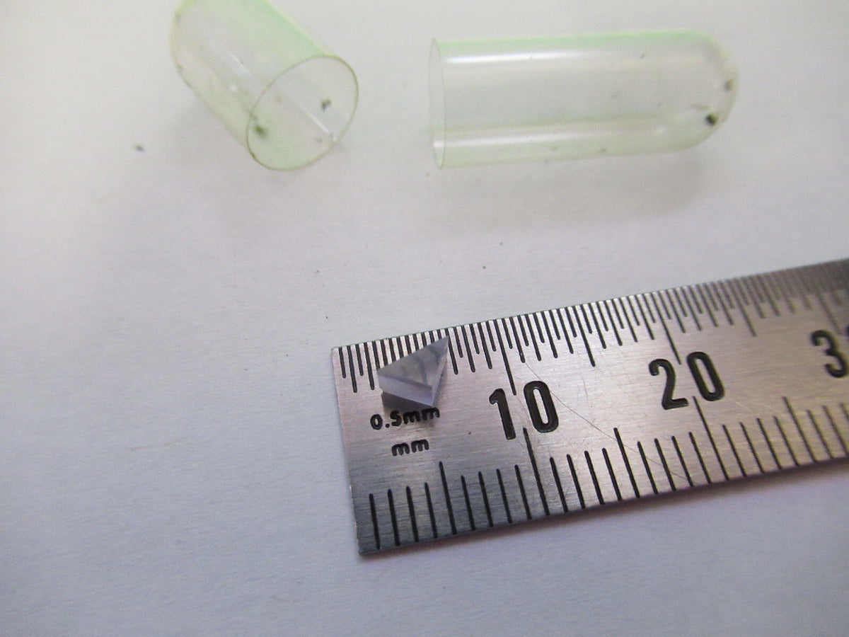 OPTICAL MINI GLASS PRISM  MIL SPEC OPTICS MICROSCOPE PART AS PICTURED 80-B-03