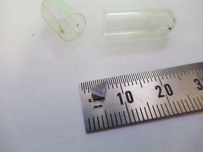 OPTICAL MINI GLASS PRISM  MIL SPEC OPTICS MICROSCOPE PART AS PICTURED 80-B-03