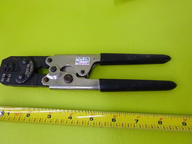 ITT CANNON CABLE CRIMPING TOOL AS IS BIN#TA-3E