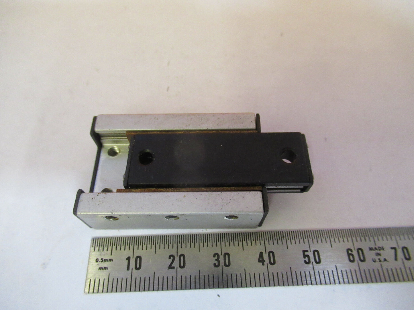 DEL-TRON MINI LINEAR POSITIONING SLIDE BEARING PART AS PICTURED #1E-FT-54