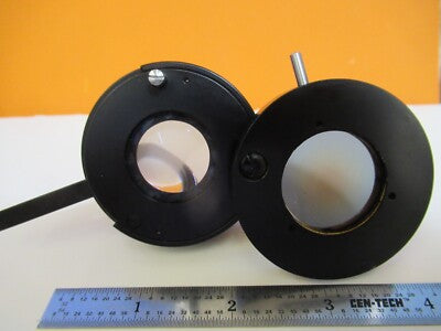 CARL ZEISS GERMANY CONDENSER IRIS POLARIZER MICROSCOPE AS PICTURED &1E-C-17