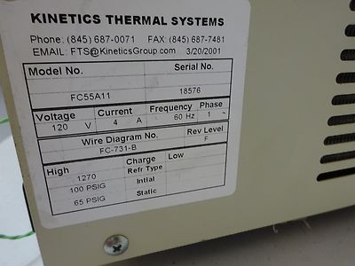 KINETICS FTS COLD FINGER COOLER THERMAL SYSTEMS LASER OPTICS ETC AS IS B#TA-1