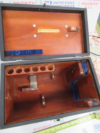 EMPTY AO SPENCER WOOD CABINET BOX MICROSCOPE PART AS PICTURED &TA-4