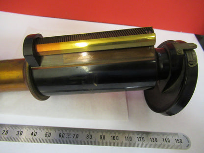 Antique Brass Bausch & Lomb Tubus + Nosepiece Microscope Part