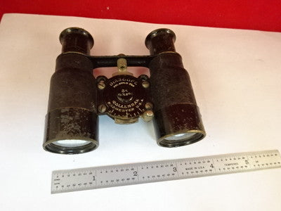 Optical Vintage Antique Wollensak Binocular Biascope Optics B