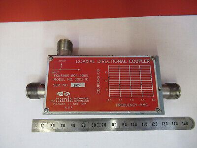 NARDA DIRECTIONAL COUPLER EMI TESTING RF MICROWAVE FREQUENCY GHz AS IS #8Z-A-04