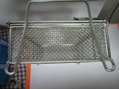 STAINLESS STEEL MESH CONTAINER CLEANING LASER OPTICS  BIN#A3-SQ
