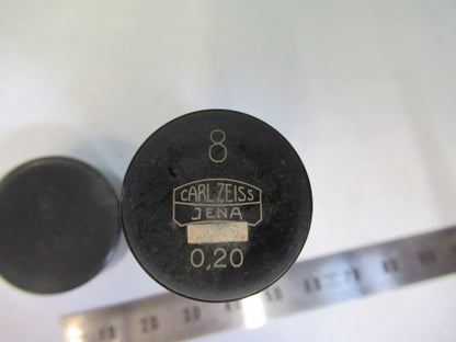 CARL ZEISS GERMANY EMPTY BRASS OBJECTIVE 8 CANISTER MICROSCOPE PART  B7-B-18