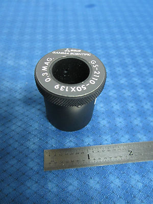 EG&G GAMMA SCIENTIFIC OPTICAL LENS OPTICS MIL SPEC 0.3X