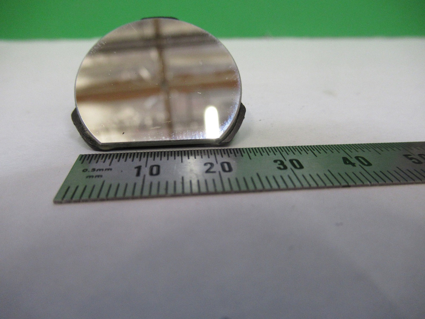 OPTICAL FLAT MIRROR OPTICS  MICROSCOPE PART AS PICTURE U8-A-32