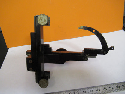 ANTIQUE XY CLIPS BAUSCH LOMB STAGE MICROSCOPE PART AS PICTURED Y4-A-120