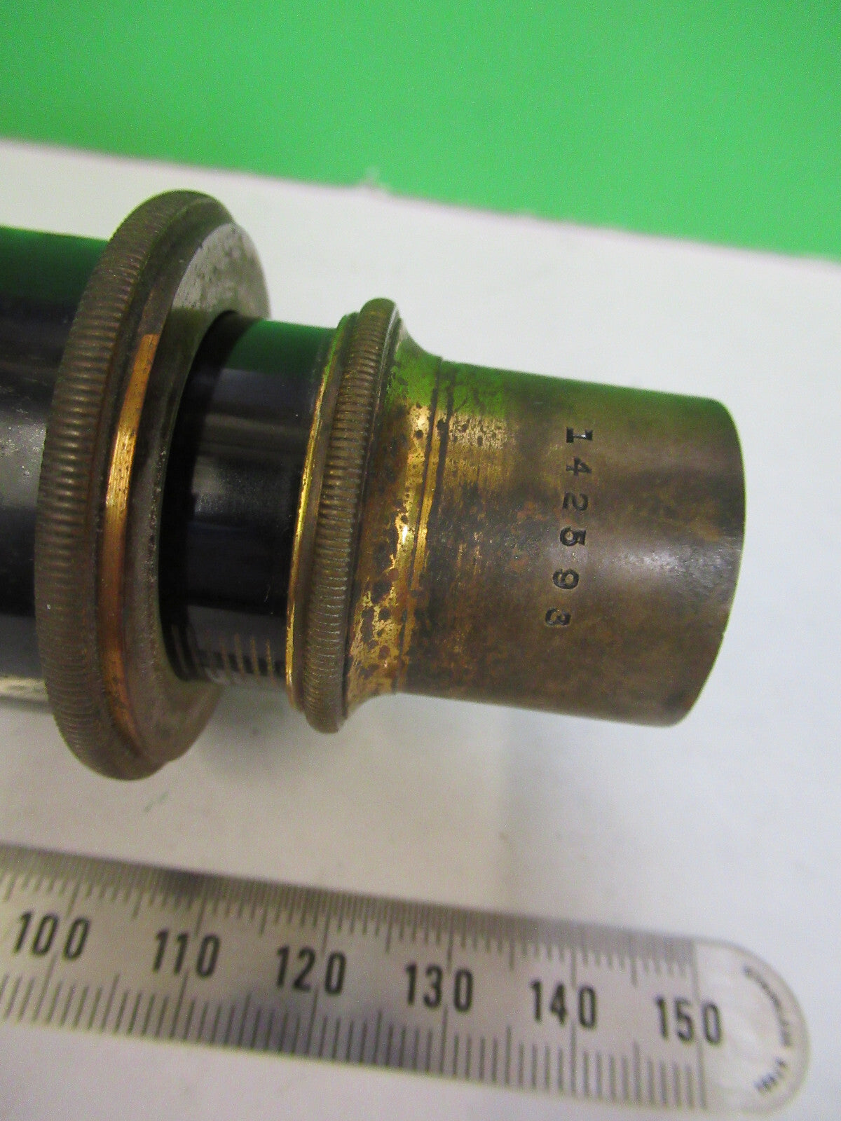Antique Brass Bausch & Lomb Tubus Microscope Part