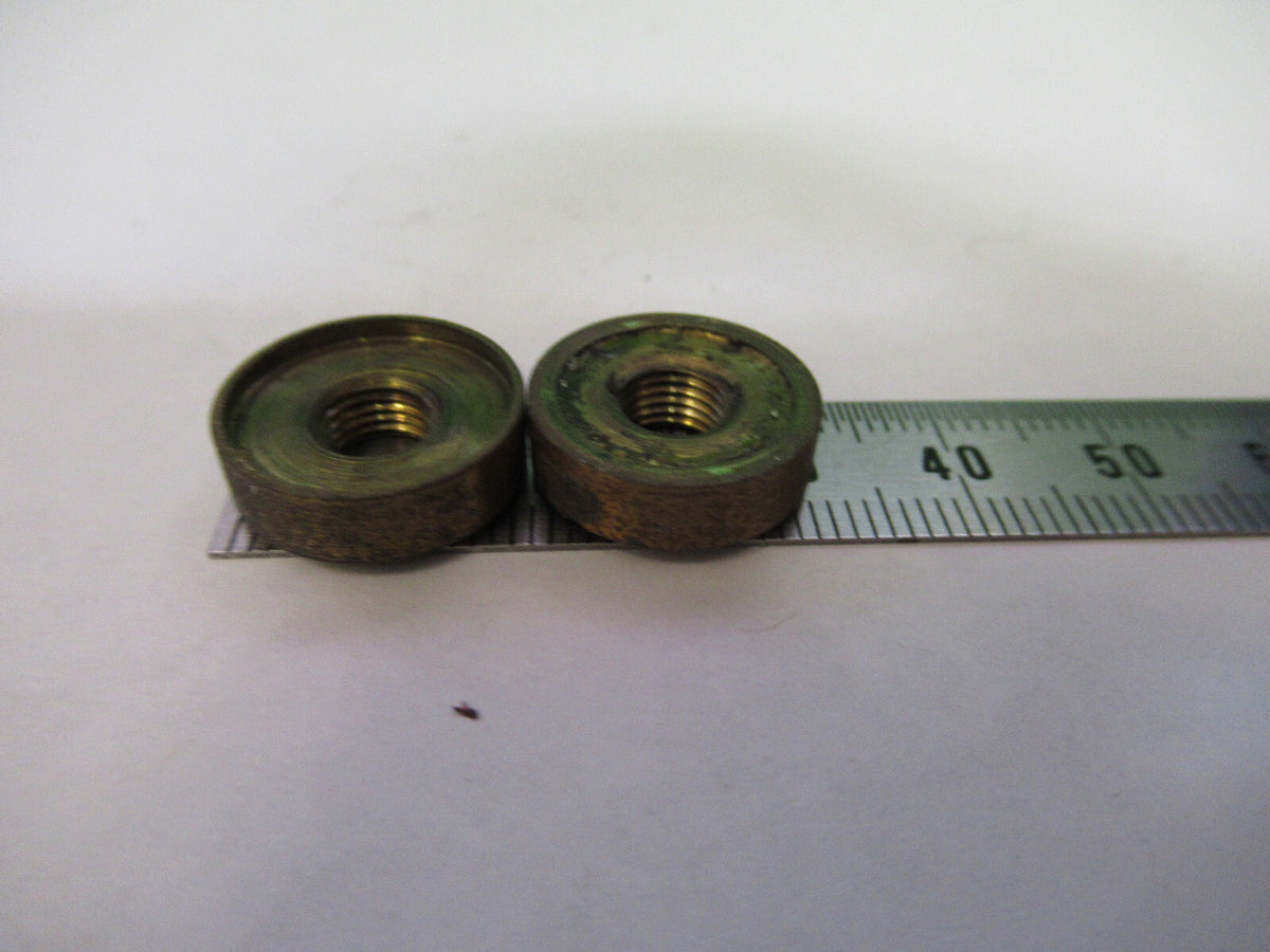 ANTIQUE BAUSCH LOMB BRASS SPANNER NUTS MICROSCOPE AS PICTURED X6-A-61