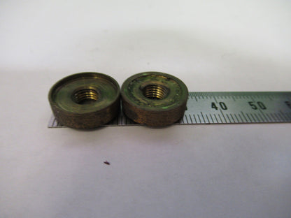ANTIQUE BAUSCH LOMB BRASS SPANNER NUTS MICROSCOPE AS PICTURED X6-A-61