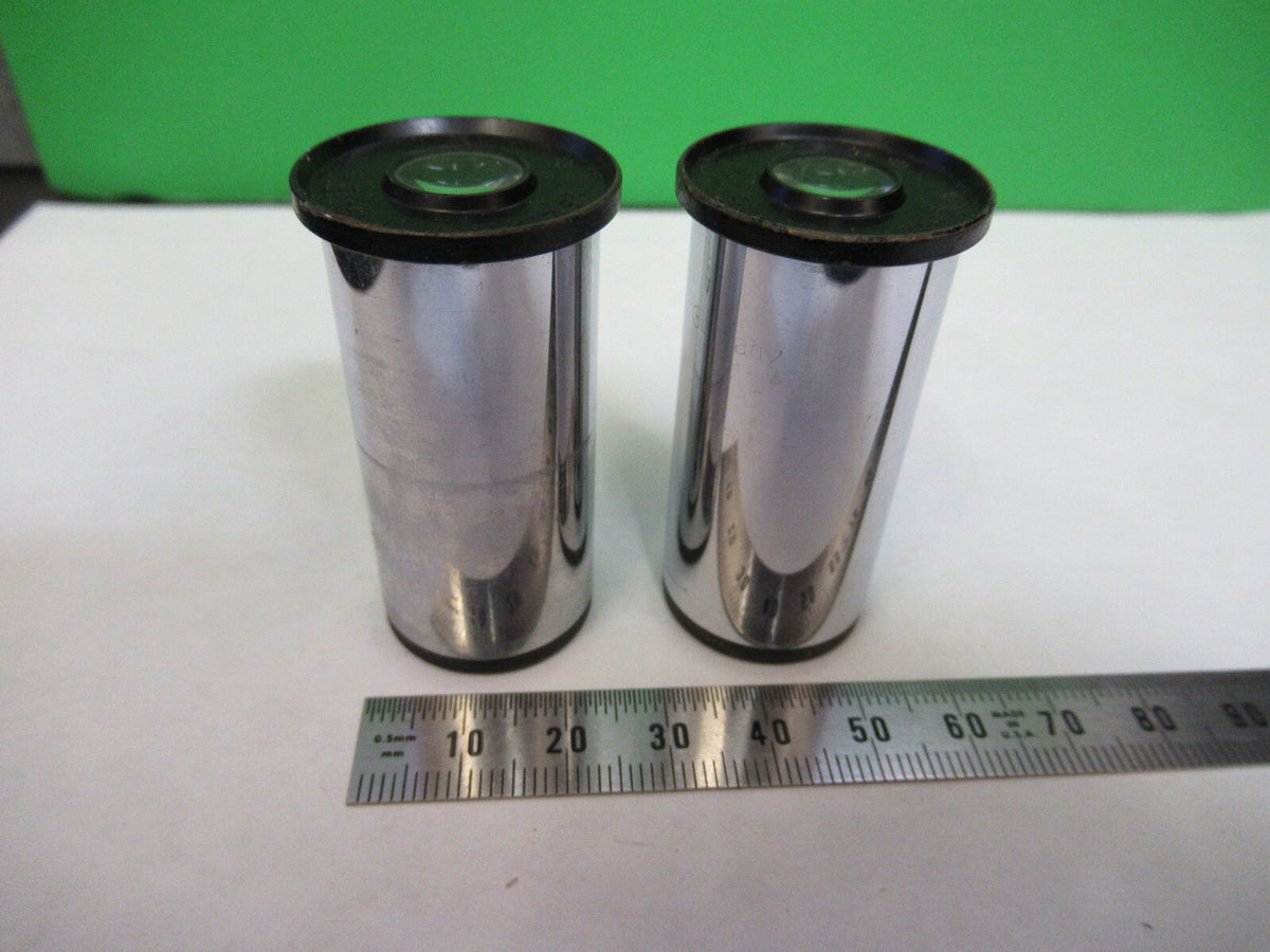 LEITZ ERNST LOT PAIR LENS 6X EYEPIECE MICROSCOPE PART AS PICTURED X7-A-99