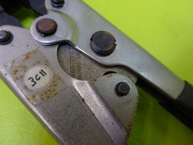 FOR PARTS ITT CANNON MAKER CRIMPING TOOL [rusty] AS IS #TA-3-8