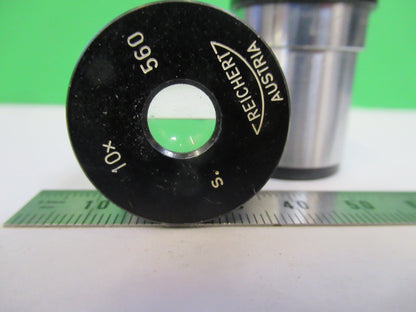 Reichert Austria Eyepiece 10X Pair Optics Microscope Part