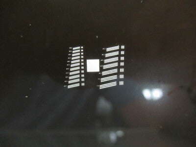 OPTICAL MASK TARGET RESOLUTION LASER OPTICS AS PICTURED &4B-FT-12