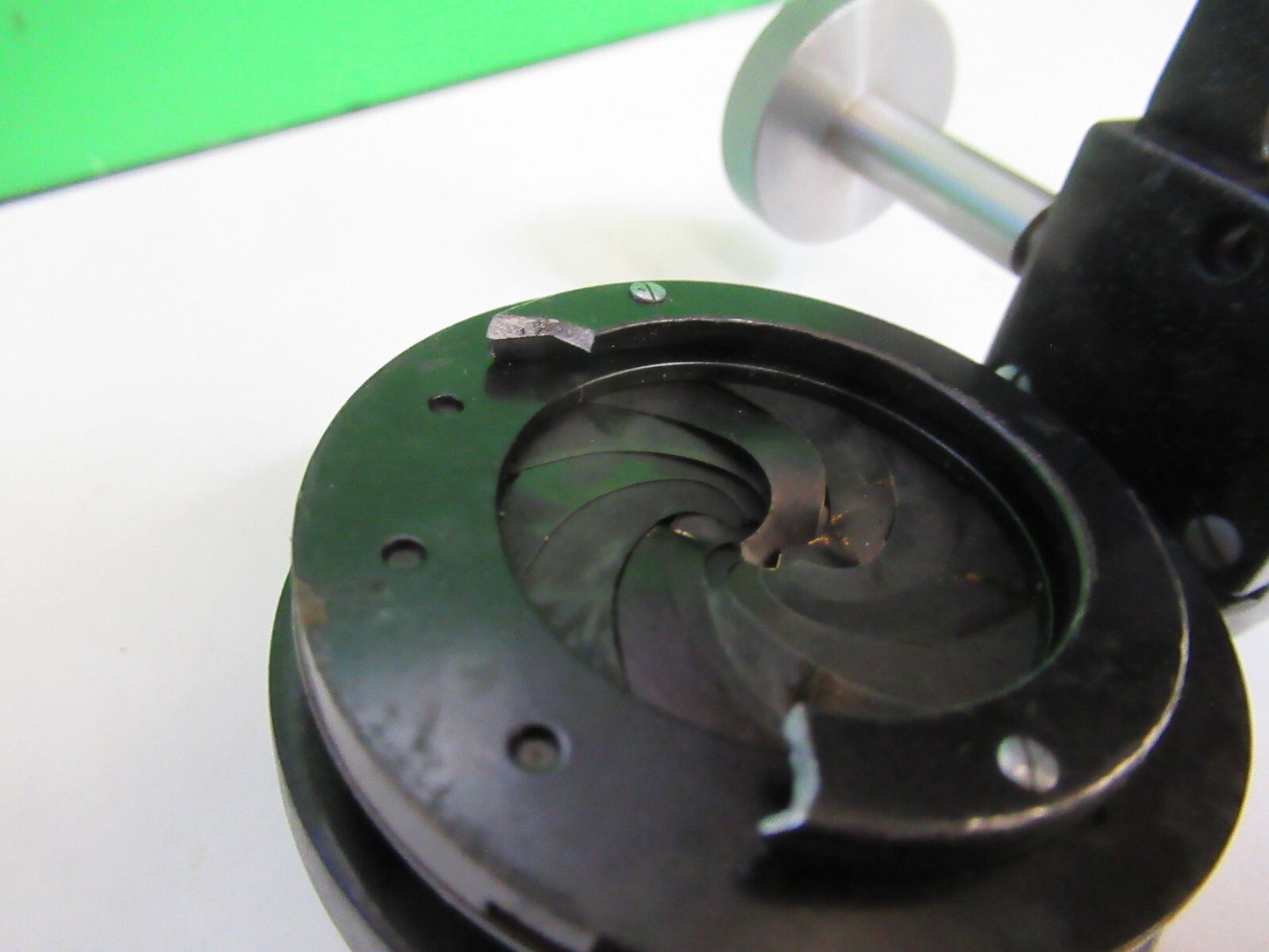 Bausch & Lomb Condenser + Iris Antique Microscope Part Optics