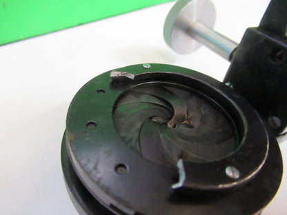 Bausch & Lomb Condenser + Iris Antique Microscope Part Optics